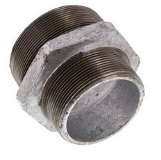 R 3'' x R 2 1/2'' Hierro fundido zincado Espiga doble 25 Bar