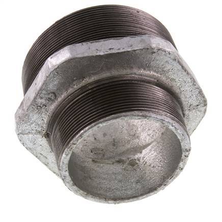R 4'' x R 3'' Hierro fundido zincado Espiga doble 25 Bar