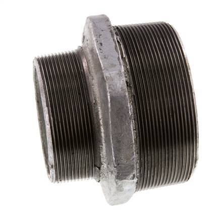 R 4'' x R 3'' Hierro fundido zincado Espiga doble 25 Bar