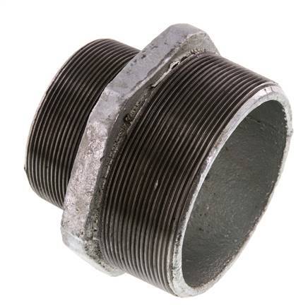 R 4'' x R 3'' Hierro fundido zincado Espiga doble 25 Bar