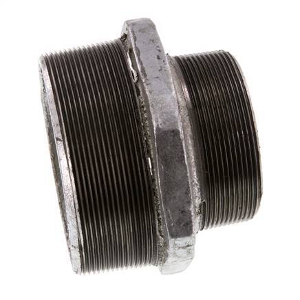 R 4'' x R 3'' Hierro fundido zincado Espiga doble 25 Bar