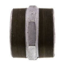 R 4'' Hierro fundido zincado Doble espiga 25 Bar