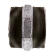 R 4'' Hierro fundido zincado Doble espiga 25 Bar