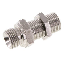 G 1/2'' Pasamuros Acero Inoxidable Doble Boquilla 350 Bar - Hidráulico