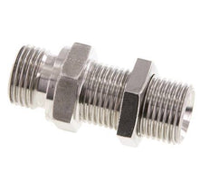 G 1/2'' Pasamuros Acero Inoxidable Doble Boquilla 350 Bar - Hidráulico