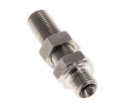 G 1/8'' Pasamuros Acero Inoxidable Doble Racor 475 Barra - Hidráulica