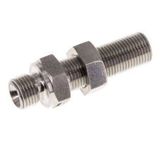 G 1/8'' Pasamuros Acero Inoxidable Doble Racor 475 Barra - Hidráulica