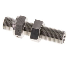 G 1/8'' Pasamuros Acero Inoxidable Doble Racor 475 Barra - Hidráulica