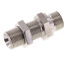 G 3/8'' Pasamuros Acero Inoxidable Doble Racor 325 Bar - Hidráulico