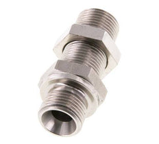G 3/8'' Pasamuros Acero Inoxidable Doble Racor 325 Bar - Hidráulico
