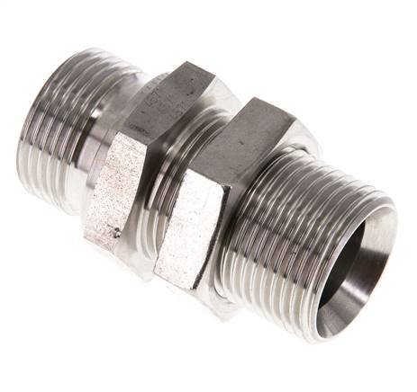 G 1'' Pasamuros de acero inoxidable Doble boquilla 225 Bar - Hidráulico