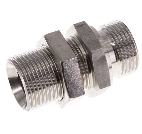 G 1'' Pasamuros de acero inoxidable Doble boquilla 225 Bar - Hidráulico