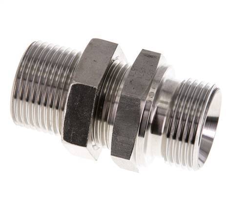 G 1'' Pasamuros de acero inoxidable Doble boquilla 225 Bar - Hidráulico