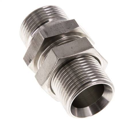 G 1'' Pasamuros de acero inoxidable Doble boquilla 225 Bar - Hidráulico