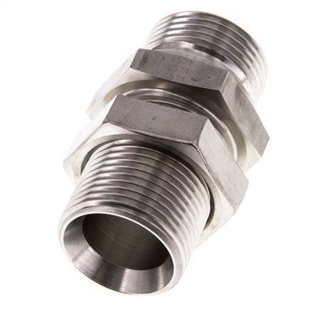 G 1'' Pasamuros de acero inoxidable Doble boquilla 225 Bar - Hidráulico