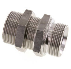 G 1 1/2'' Pasamuros Acero Inoxidable Doble Racor 190 Bar - Hidráulico