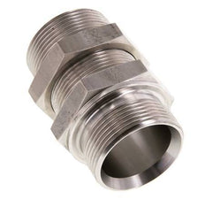 G 1 1/2'' Pasamuros Acero Inoxidable Doble Racor 190 Bar - Hidráulico
