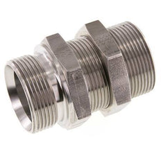 G 1 1/2'' Pasamuros Acero Inoxidable Doble Racor 190 Bar - Hidráulico