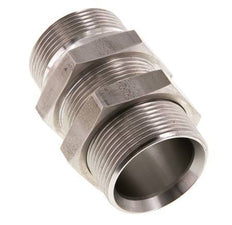 G 1 1/2'' Pasamuros Acero Inoxidable Doble Racor 190 Bar - Hidráulico