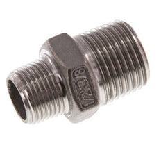 R 1/2'' x R 3/8'' Stainless steel Double Nipple 16 Bar [2 Pieces]