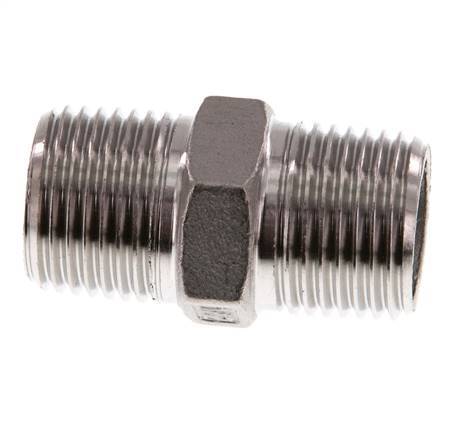 R 1/2'' Stainless steel Double Nipple 16 Bar [2 Pieces]