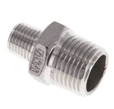 1/4'' NPT x 1/2'' NPT Acero inoxidable Espiga doble 16 Bar