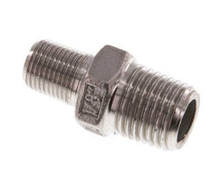 R 1/4'' x R 1/8'' Stainless steel Double Nipple 16 Bar [2 Pieces]
