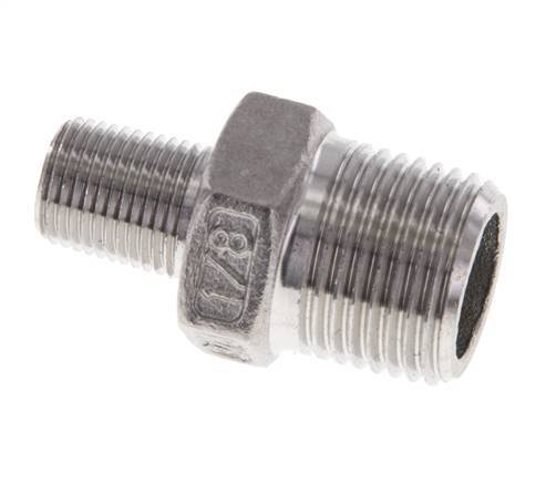 1/8'' NPT x 3/8'' NPT Stainless steel Double Nipple 16 Bar [2 Pieces]