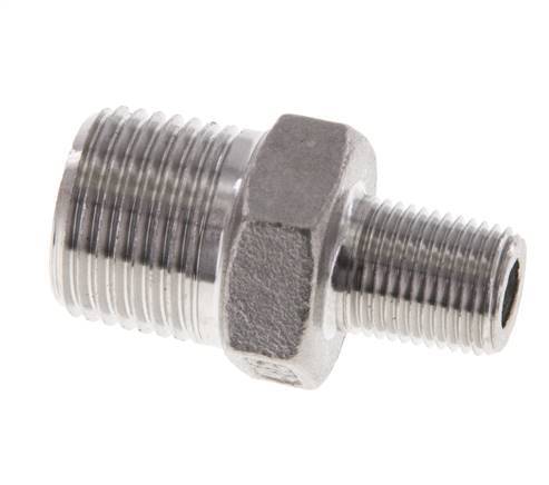 1/8'' NPT x 3/8'' NPT Stainless steel Double Nipple 16 Bar [2 Pieces]