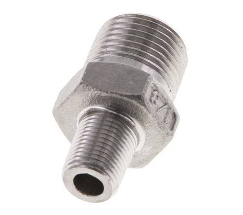 1/8'' NPT x 3/8'' NPT Stainless steel Double Nipple 16 Bar [2 Pieces]
