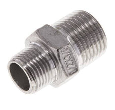 3/8'' NPT x 1/2'' NPT Acero inoxidable Espiga doble 16 Bar