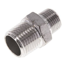 3/8'' NPT x 1/2'' NPT Acero inoxidable Espiga doble 16 Bar