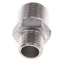 3/8'' NPT x 1/2'' NPT Acero inoxidable Espiga doble 16 Bar
