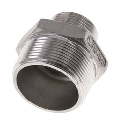 1'' NPT x 1 1/2'' NPT Espiga doble de acero inoxidable 16 Bar