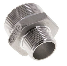 1'' NPT x 1 1/2'' NPT Espiga doble de acero inoxidable 16 Bar