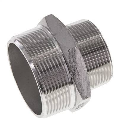 1 1/2'' NPT x 2'' NPT Acero inoxidable Espiga doble 16 Bar