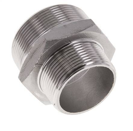 1 1/2'' NPT x 2'' NPT Acero inoxidable Espiga doble 16 Bar