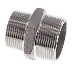 1 1/4'' NPT x 1 1/2'' NPT Espiga doble de acero inoxidable 16 Bar