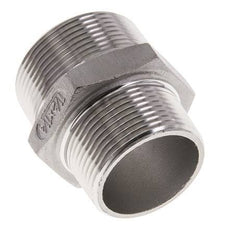 1 1/4'' NPT x 1 1/2'' NPT Espiga doble de acero inoxidable 16 Bar