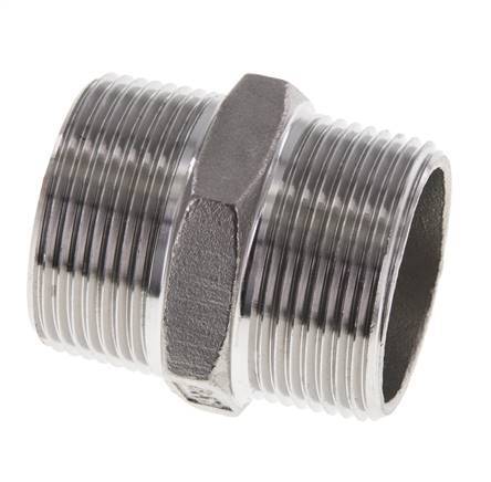 1 1/4'' NPT Acero inoxidable Espiga doble 16 Bar