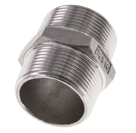 1 1/4'' NPT Acero inoxidable Espiga doble 16 Bar