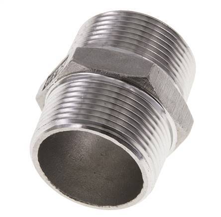 1 1/4'' NPT Acero inoxidable Espiga doble 16 Bar