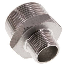 R 1 1/4'' x R 3/4'' Acero inoxidable de doble espiga 16 Bar