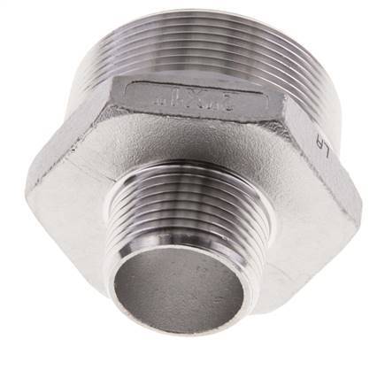 R 2'' x R 1'' Acero inoxidable de doble espiga 16 Bar