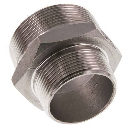 R 2'' x R 1 1/2'' Acero inoxidable de doble espiga 16 Bar
