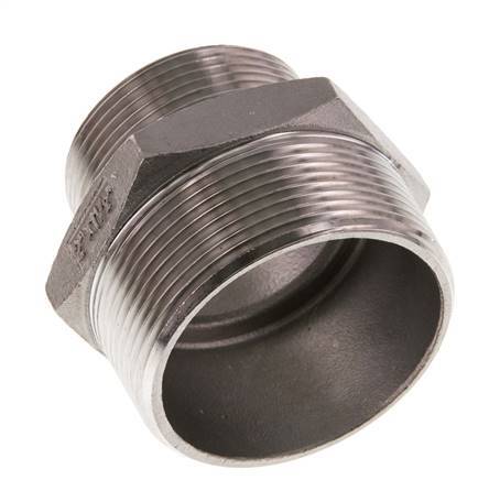 R 2'' x R 1 1/2'' Acero inoxidable de doble espiga 16 Bar