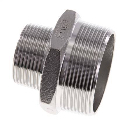 R 2'' x R 1 1/4'' Acero inoxidable de doble espiga 16 Bar