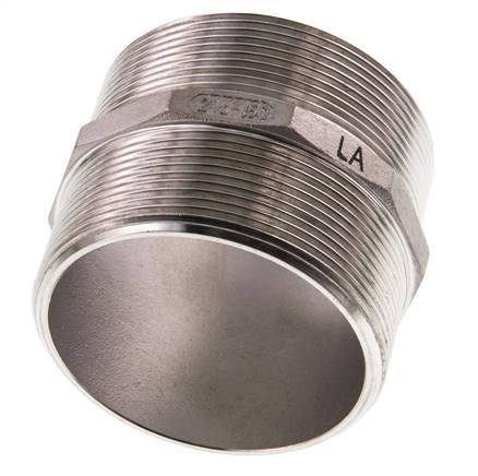 G 2 1/2'' Acero inoxidable de doble espiga 16 Bar
