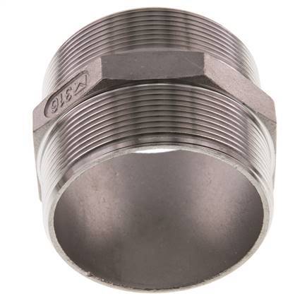 R 2 1/2'' Acero inoxidable de doble espiga 16 Bar