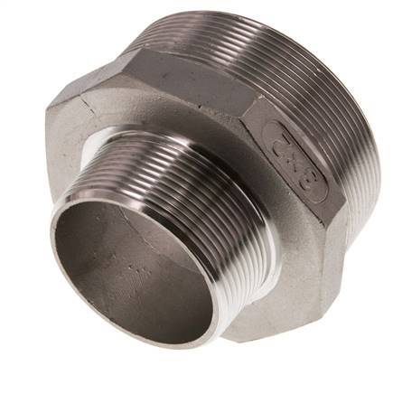 R 3'' x R 2'' Acero inoxidable de doble espiga 16 Bar